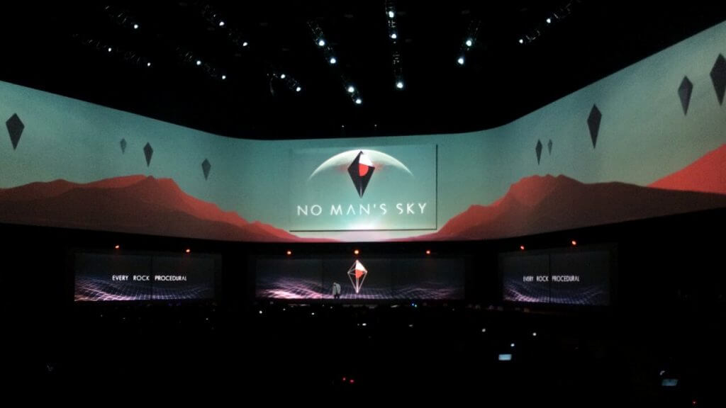 Sean on-stage at Sony's press conference