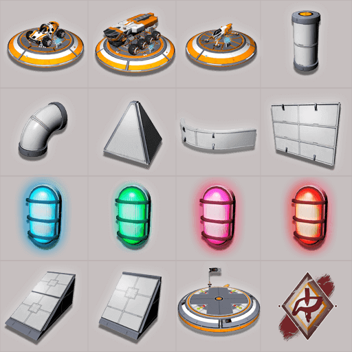 Base building items grid