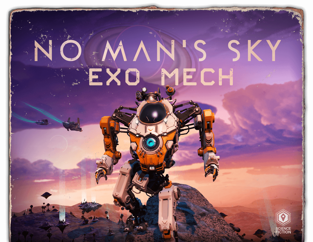 Book cover styled art showcasing No Man's Sky artwork